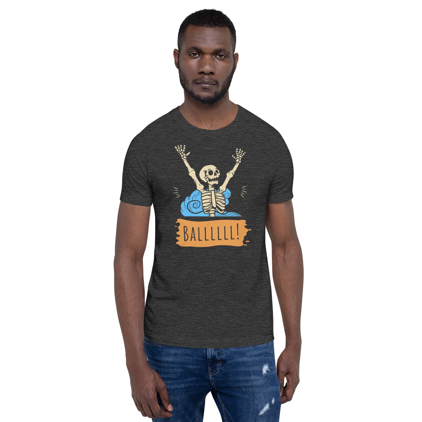 Gimme the Ball Skeleton - Unisex Soft T-shirt - Bella Canvas 3001
