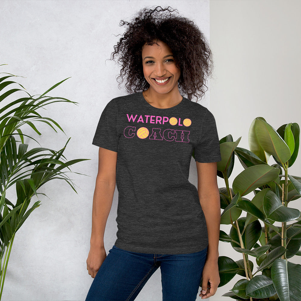 Waterpolo Coach in Pink - Unisex Soft T-shirt - Bella Canvas 3001