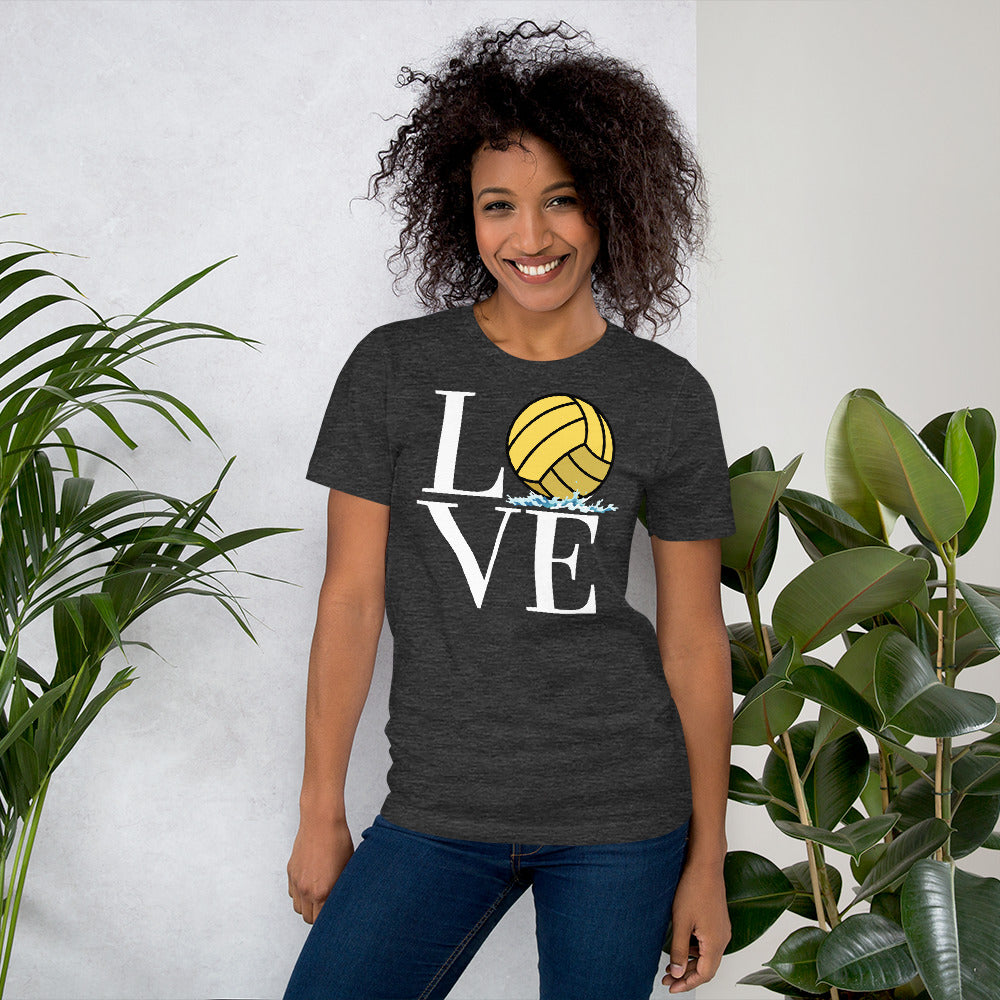 LOVE with Waterpolo Ball O - Unisex Soft T-shirt - Bella Canvas 3001
