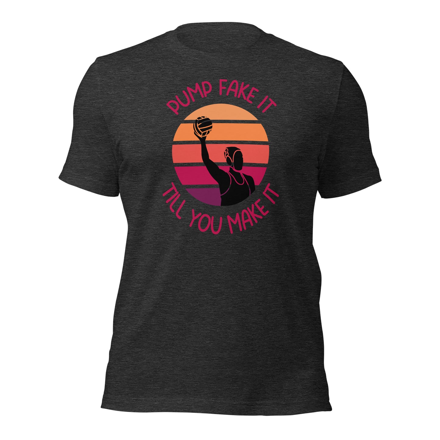 Pump Fake It Till You Make It Girl Silhouette Unisex t-shirt Bella Canvas 3001