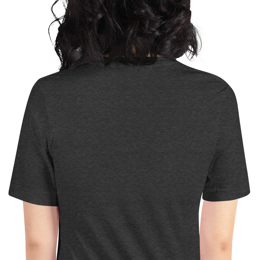 Kern Premier 5 color circle female silhouette - Unisex Soft T-shirt - Bella Canvas 3001