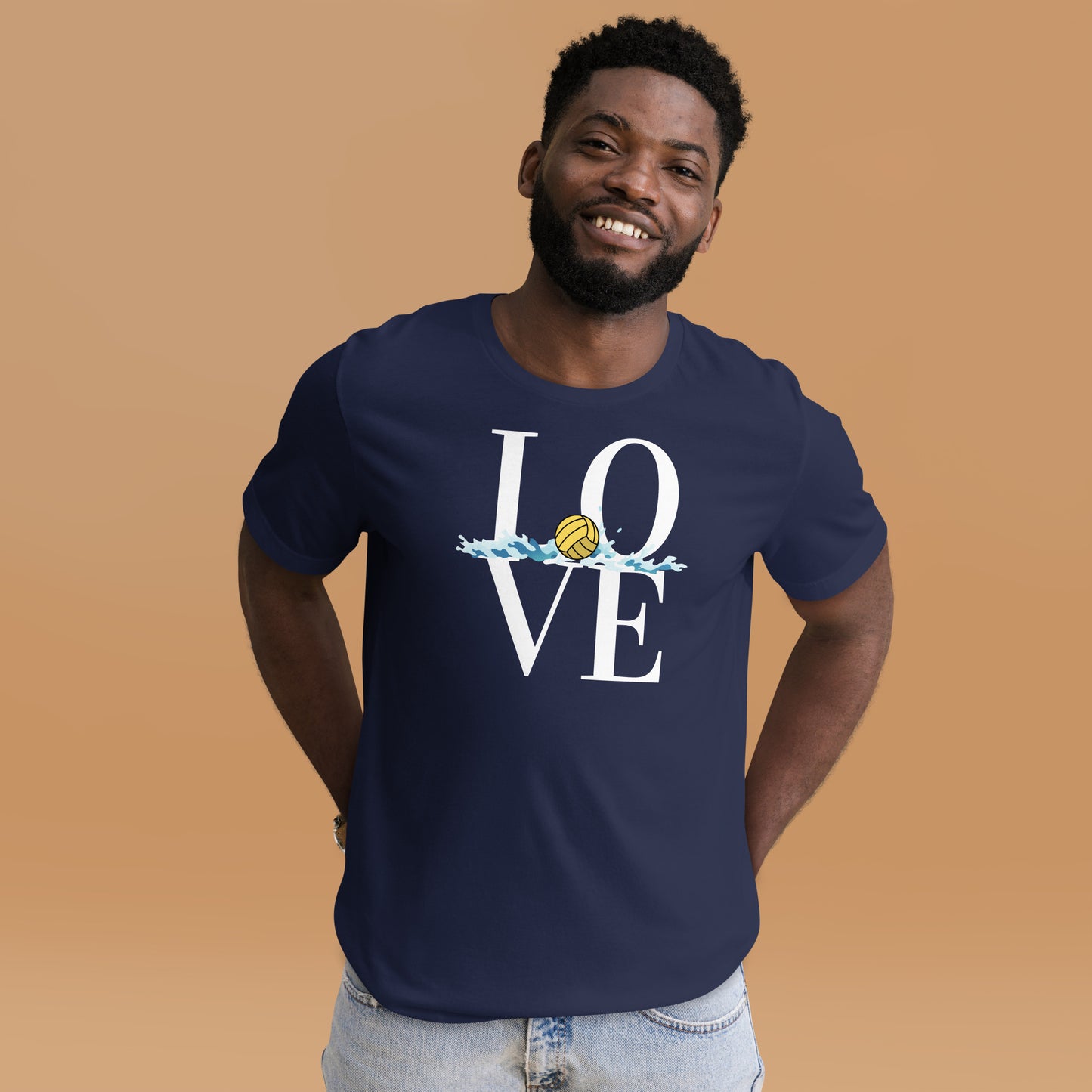 LOVE Waterpolo with a Small Splash - Unisex Soft T-shirt - Bella Canvas 3001