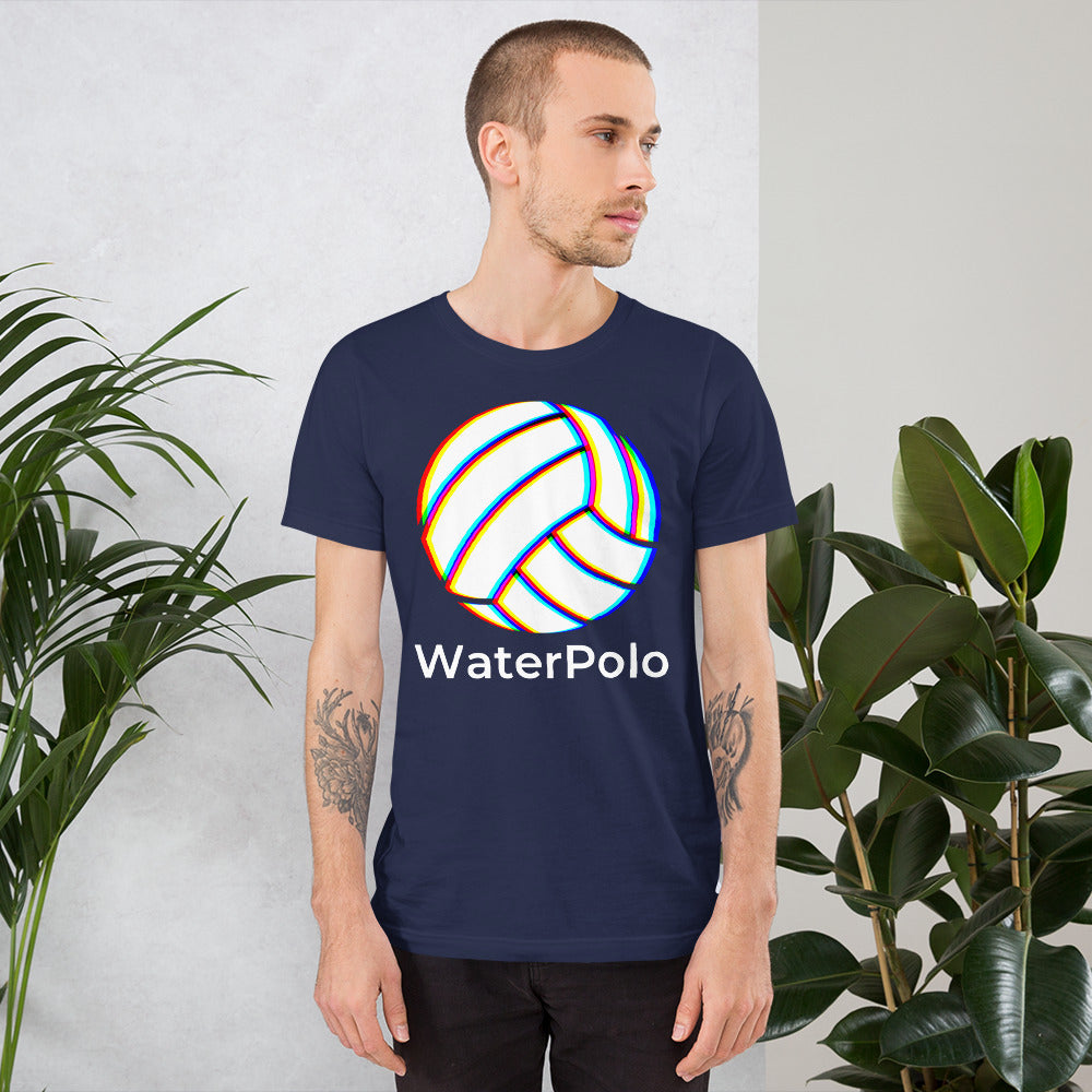 Tick Tock it's Waterpolo Time! - Trippy Water Polo Ball Design - Unisex Soft T-shirt - Bella Canvas 3001