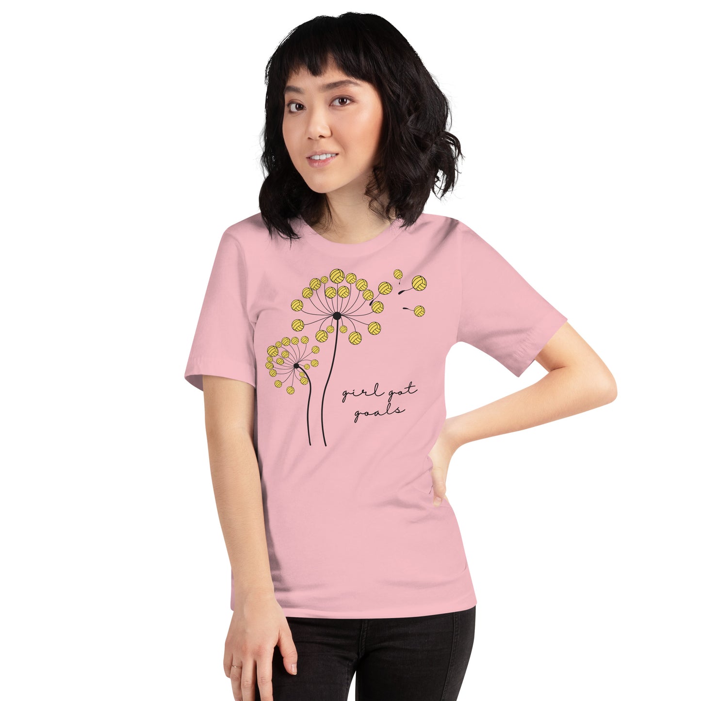 Dandelion Girl Got Goals - Unisex Soft T-shirt - Bella Canvas 3001