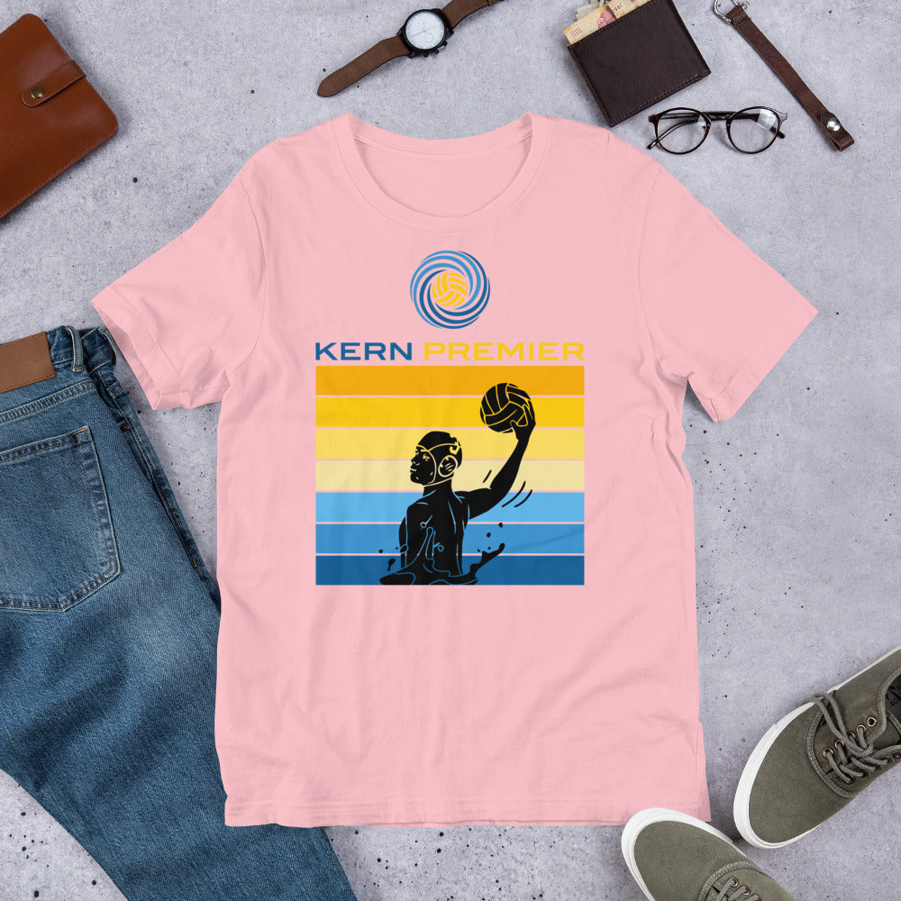 Kern Premier 7 color square horizontal with full logo male silhouette Unisex t-shirt Bella Canvas 3001