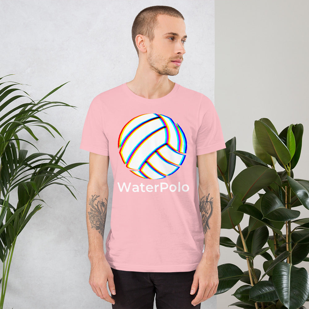 Tick Tock it's Waterpolo Time! - Trippy Water Polo Ball Design - Unisex Soft T-shirt - Bella Canvas 3001