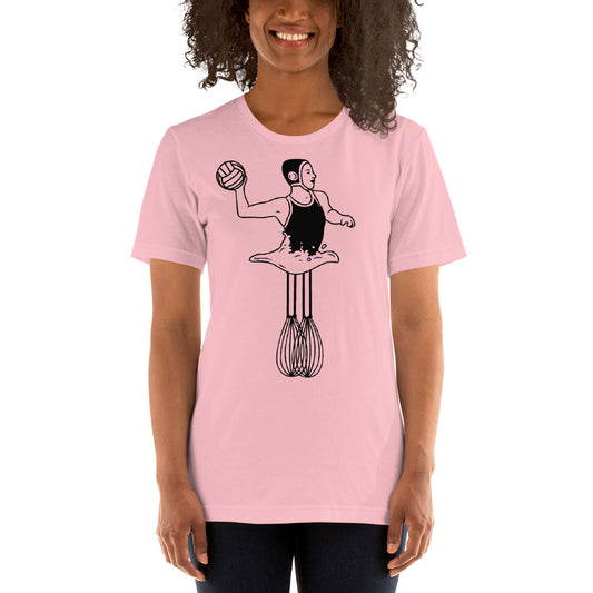 Egg Beatering Female Silhouette - Unisex Soft T-shirt - Bella Canvas 3001