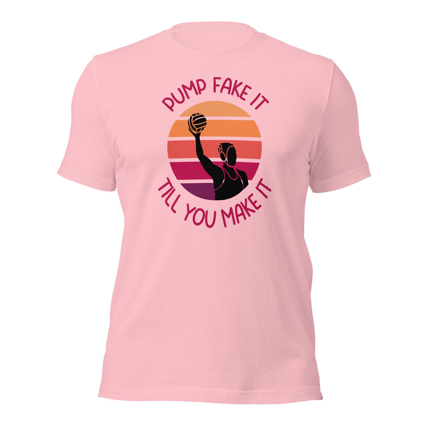 Pump Fake It Till You Make It Girl Silhouette Unisex t-shirt Bella Canvas 3001