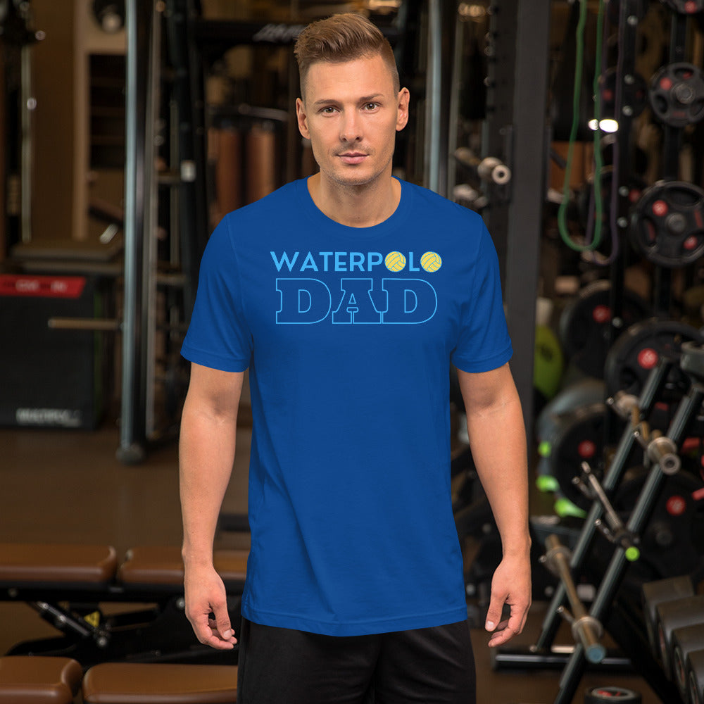 Waterpolo Dad in Blue - Unisex Soft T-shirt - Bella Canvas 3001