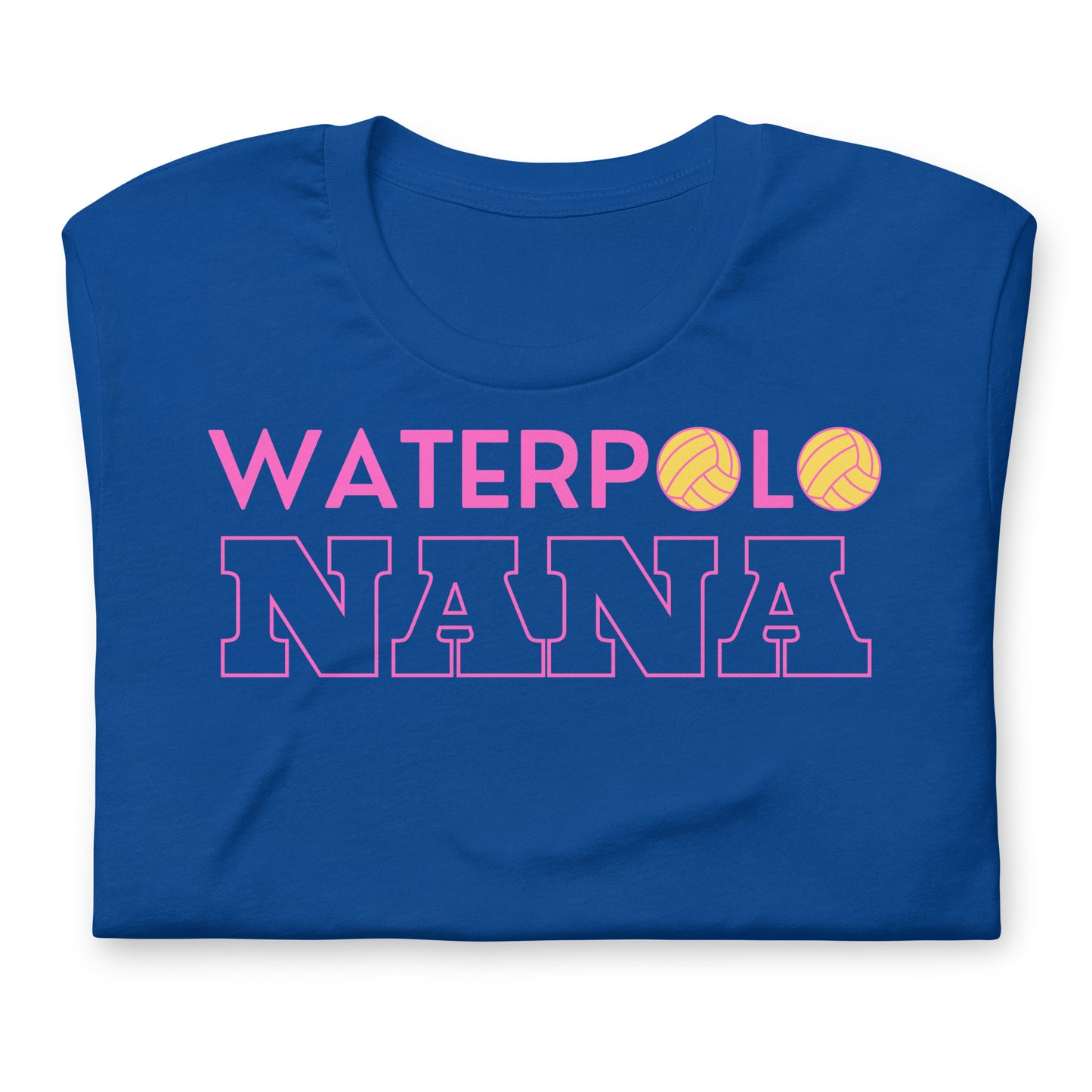 Waterpolo Grandma - Pink Lettering - Unisex Soft T-shirt - Bella Canvas 3001