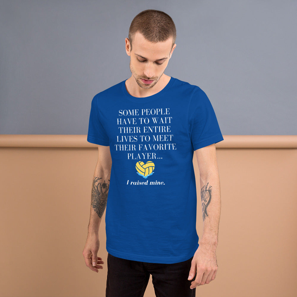 I Raised My Favorite Player with heart - Unisex Soft T-shirt - Bella Canvas 3001