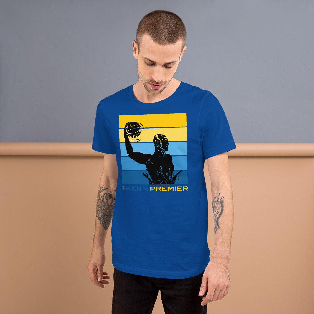 Kern Premier 5 color horizontal square male silhouette - Unisex Soft T-shirt - Bella Canvas 3001