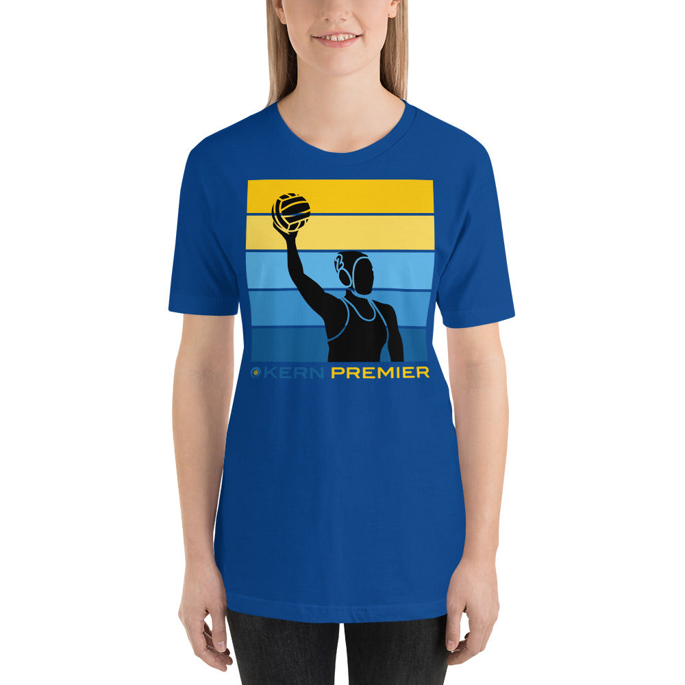 Kern Premier 5 color horizontal square female silhouette - Unisex Soft T-shirt - Bella Canvas 3001