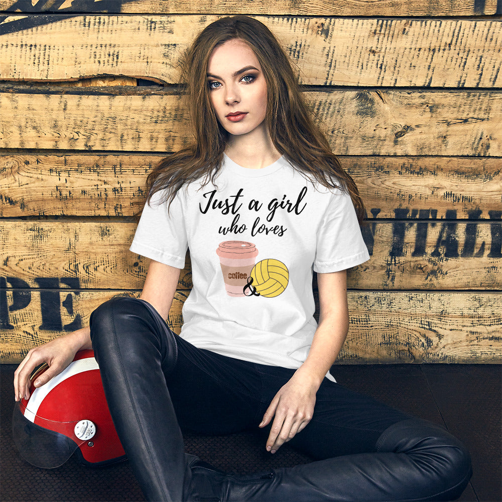 Just a Girl who loves Coffee and Waterpolo - Unisex Soft T-shirt - Bella Canvas 3001