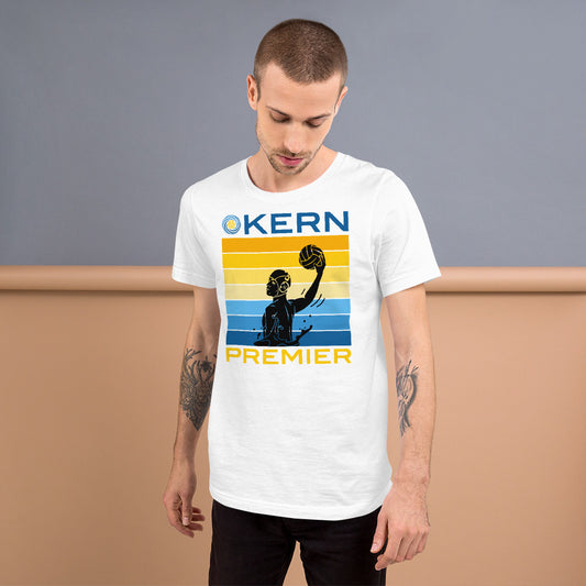 Kern Premier 7 color horizontal square male silhouette split logo - Unisex Soft T-shirt - Bella Canvas 3001