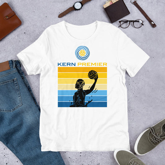 Kern Premier 7 color square horizontal with full logo male silhouette Unisex t-shirt Bella Canvas 3001