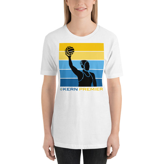 Kern Premier 5 color horizontal square female silhouette - Unisex Soft T-shirt - Bella Canvas 3001