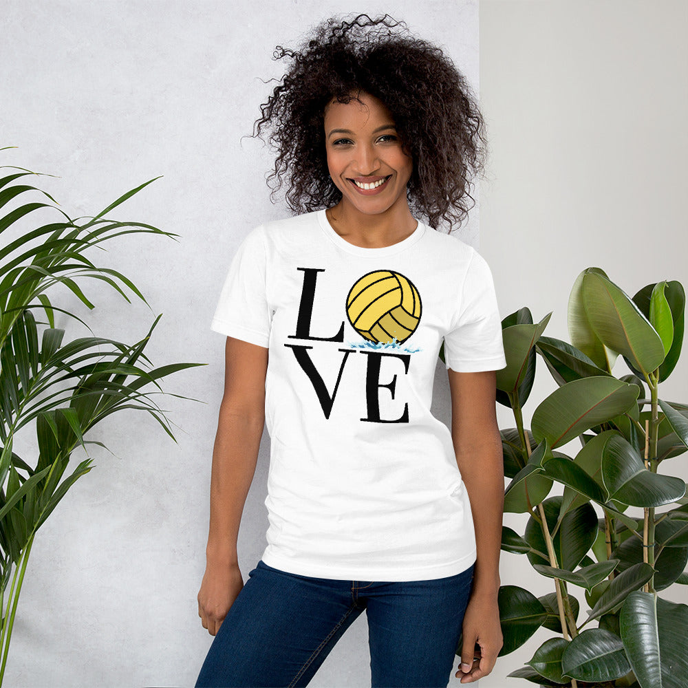 LOVE with Waterpolo Ball O - Unisex Soft T-shirt - Bella Canvas 3001