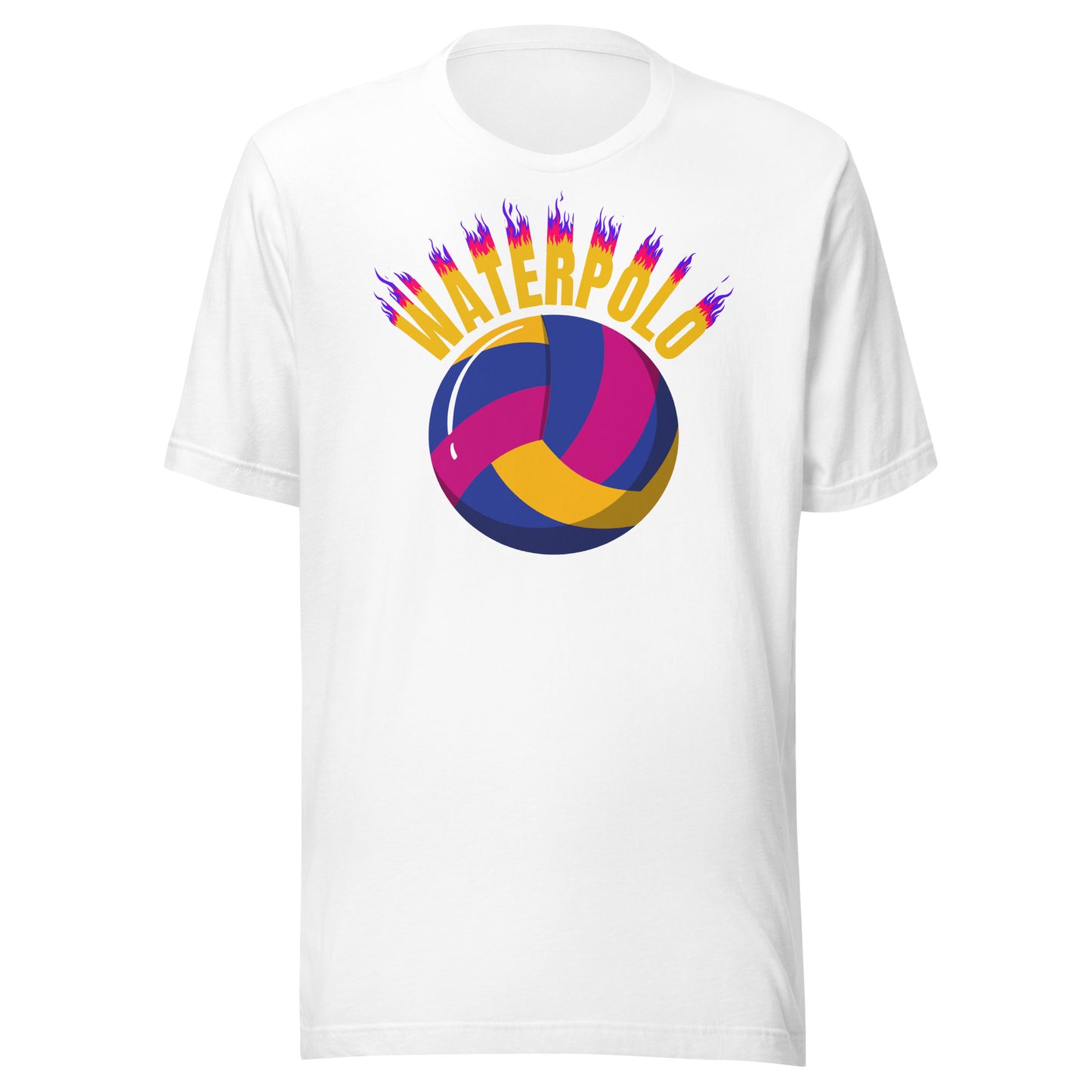 Water Polo on Fire Unisex t-shirt Bella Canvas 3001