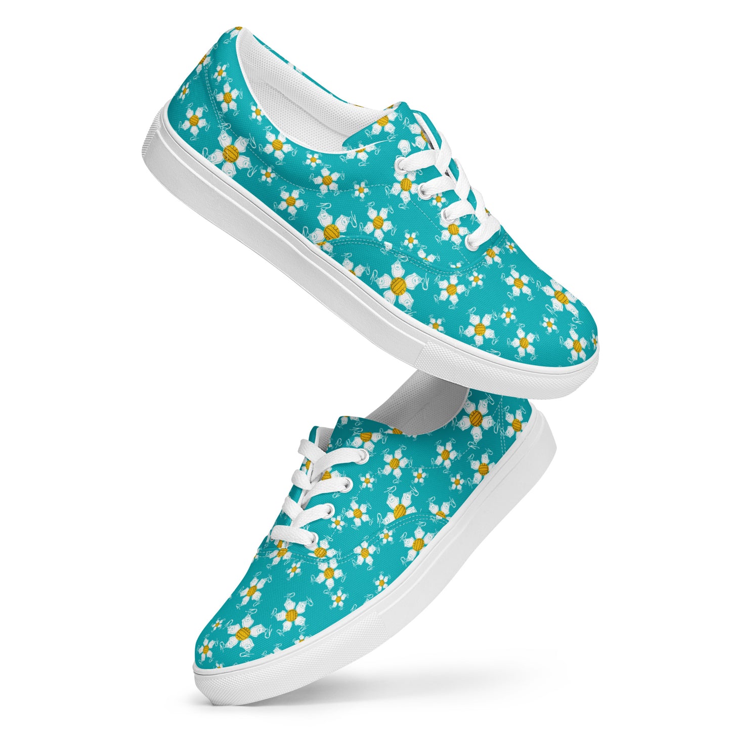 Water Polo Floral Women’s lace-up canvas shoes